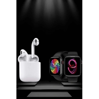 2025 Model Akıllı Saat ve 2.Nesil TWS Bluetooth Kulaklık ANC Özelliği Amoled Ekran