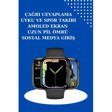 2025 Model Akıllı Saat ve 2.Nesil TWS Bluetooth Kulaklık ANC Özelliği Amoled Ekran