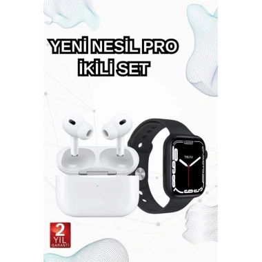 2025 Model Akıllı Saat ve Yeni Nesil Pro Bluetooth Kulaklık TWS Yüksek Ses Kaliteli