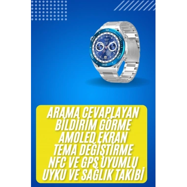 2025 Model Yuvarlak Ekran Android ve İOS Uyumlu GPS Takibi Yapabilen Akıllı Saat