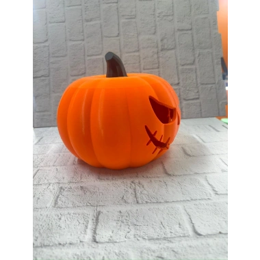 21 cm Kapaklı Balkabağı Kutu Konsept Dekor