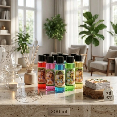 24 ADET 200ML MİX ODA KOKUSU YEDEK ESANS (5468)