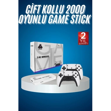 2.4 GHZ Oyun Konsolu Çift Konsol 4K Ultra Hd Game Stick