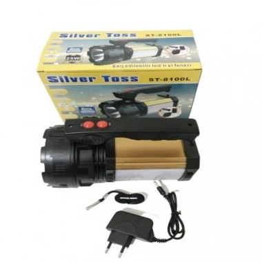 25w Şarj Edilebilir Ledli El Feneri Usb Çıkışlı (5468)