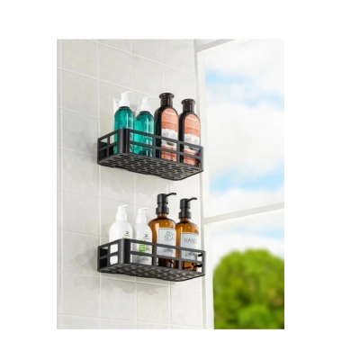 2’li banyo organizer düzenleyici yapışkanlı raf