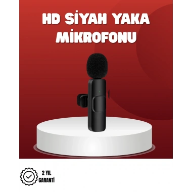 2’li Kablosuz Yaka Mikrofonu iPhone İçin Profesyonel Video Ses