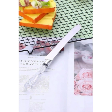2’li Paslanmaz Çelik Pasta Servis Seti Spatula Bıçak Seti