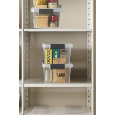 2’li Şeffaf Saklama Kutusu & Düzenleme Kutusu 10,5 Lt