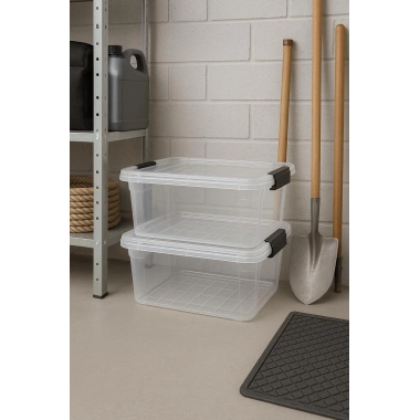 2’li Şeffaf Saklama Kutusu & Düzenleme Kutusu & Oyuncak Kutusu 34 Lt