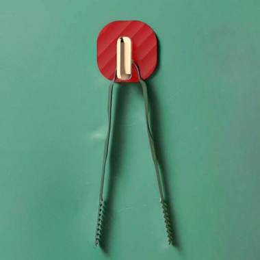 2li Yapışkanlı Retro Askılık Dolap Kapak Kulpu Kırmızı (5468)