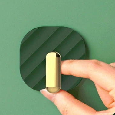 2li Yapışkanlı Retro Askılık Dolap Kapak Kulpu Yeşil (5468)