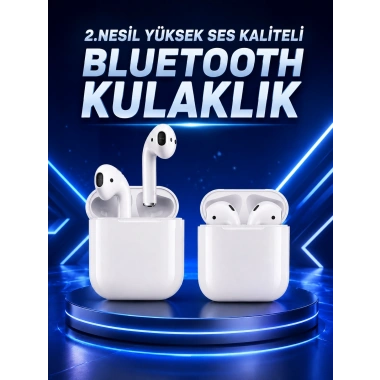 2.Nesil Yeni Model TWS Bluetooth Kulaklık Dokunmatik Kontrol Yüksek Ses Kaliteli