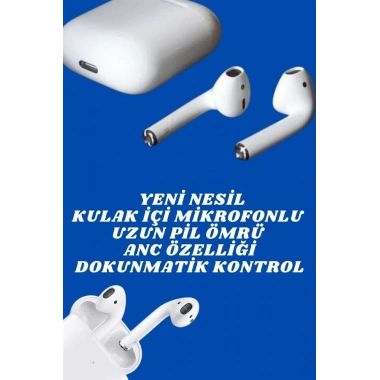 2.Nesil Yeni Model TWS Bluetooth Kulaklık Dokunmatik Kontrol Yüksek Ses Kaliteli