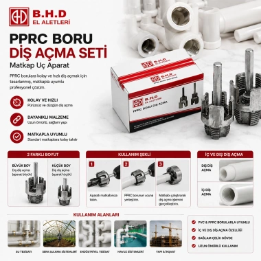 2PCS PPRC BORU DİŞ AÇMA MATKAP UÇ APARAT (5468)