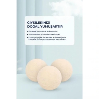 3lü Yün Kurutma Topu Seti