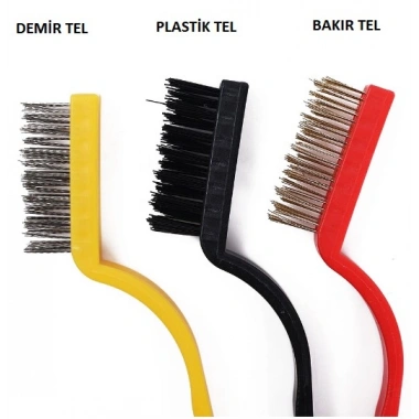 3 Parça Tel Fırça Detaylı Temizlik Seti (5468)