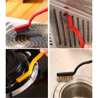 3 Parça Tel Fırça Detaylı Temizlik Seti (5468)