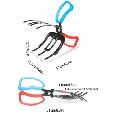 3 Pençeli 11 cm Balık Sabitleyici Maşa (5468)