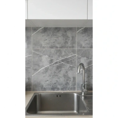 30x30 Antrasit Mermer Desenli Duvar Sticker