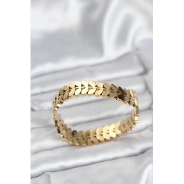 316L Çelik Başak Model Kadın Kelepçe Bileklik