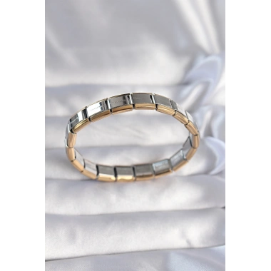 316L Çelik Çift Renk Yazılı Nomination Bileklik