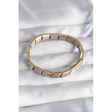 316L Çelik Çift Renk Yazılı Nomination Bileklik