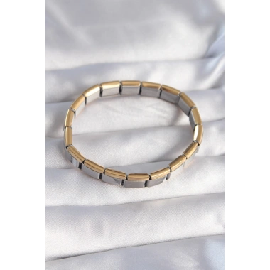 316L Çelik Çift Renk Yazılı Nomination Bileklik