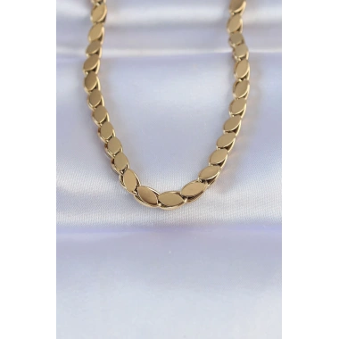 316L Çelik Gold Renk Arpa Model Kolye