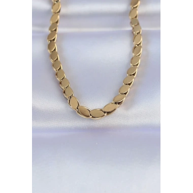 316L Çelik Gold Renk Arpa Model Kolye