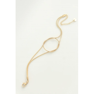 316L Çelik Gold Renk Düğüm Model Bileklik