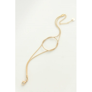 316L Çelik Gold Renk Düğüm Model Bileklik