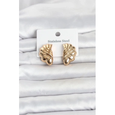 316L Çelik Gold Renk Vintage Model Kadın Küpe