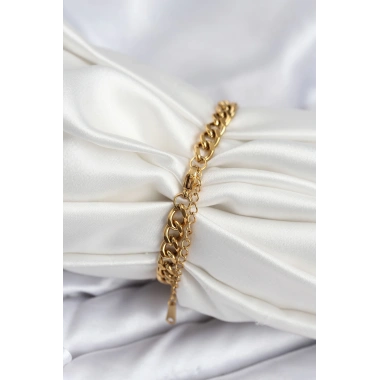 316L Çelik Gold Renk Yazı Yazmaya Uygun Kadın Bileklik