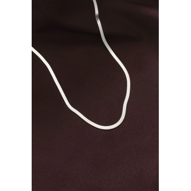 316L Çelik Gümüş Renk 60 cm İtalyan Zincir Kolye