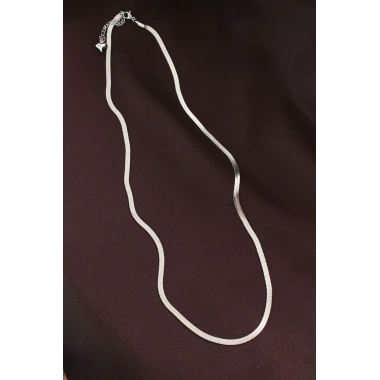 316L Çelik Gümüş Renk 60 cm İtalyan Zincir Kolye