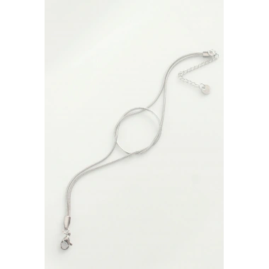 316L Çelik Gümüş Renk Düğüm Model Bileklik