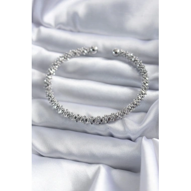 316L Çelik Gümüş Renk Kadın Bileklik