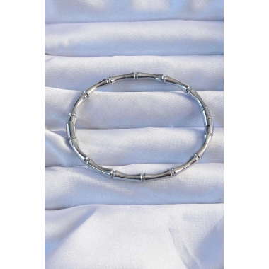 316L Çelik Gümüş Renk Kemik Model Bileklik