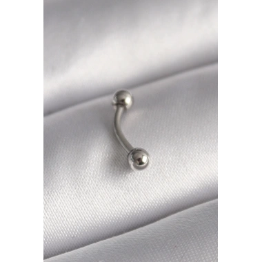 316L Çelik Gümüş Renk Topçuk Model Piercing
