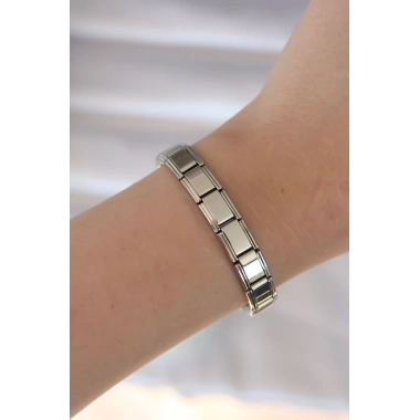 316L Çelik Gümüş Renk Yazısız Nomination Model Kadın Bileklik