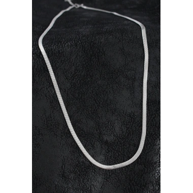 316L Çelik Klasik İtalyan Zincir Model Gümüş Renk Erkek Kolye