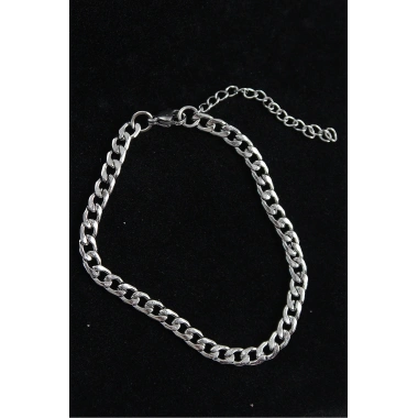 316L Çelik Klasik Model Gümüş Renk Erkek Bileklik