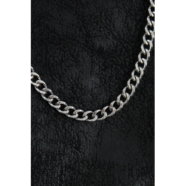 316L Çelik Klasik Zincir Model Gümüş Renk Erkek Kolye