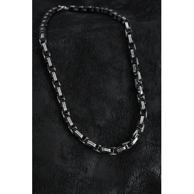 316L Çelik Kral Zincir Model Gümüş Renk Erkek Kolye