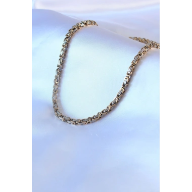 316L Çelik Mix Renk Kral Zincir Model Erkek Kolye