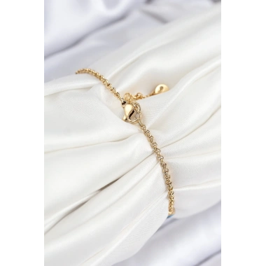 316L Çelik Nazar Boncuğu Model Gold Renk Kadın Bileklik