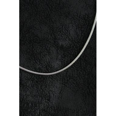 316L Çelik Örme Zincir Model Gümüş Renk Erkek Kolye