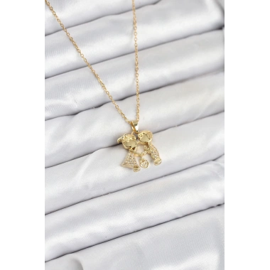 316L Çelik Zincir Gold Renk Erkek Kız Model Kadın Kolye