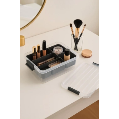 3,20 L Şeffaf Saklama Kutusu & Organizer Düzenleme Kutusu