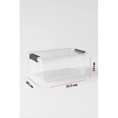 34 L Şeffaf Saklama Kutusu & Düzenleme Kutusu & Oyuncak Kutusu